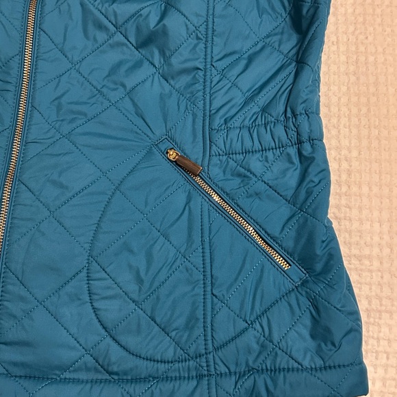 Talbots Teal Quilted Vest - Picture 4 of 7